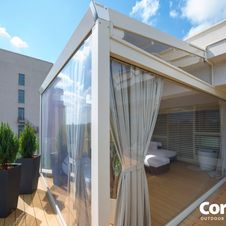 Terrassenüberdachung Pergotenda® von WIEMER Sicht- und Sonnenschutz aus Zeitz