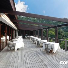 Terrassenüberdachung Pergotenda® von WIEMER Sicht- und Sonnenschutz aus Zeitz