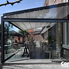Terrassenüberdachung Pergotenda® von WIEMER Sicht- und Sonnenschutz aus Zeitz