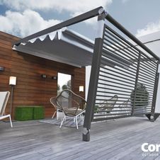 Terrassenüberdachung Pergotenda® von WIEMER Sicht- und Sonnenschutz aus Zeitz