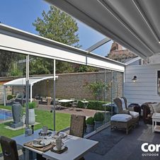 Terrassenüberdachung Pergotenda® von WIEMER Sicht- und Sonnenschutz aus Zeitz