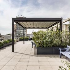 Terrassenüberdachung Pergotenda® von WIEMER Sicht- und Sonnenschutz aus Zeitz