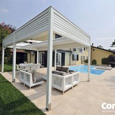 Terrassenüberdachung Pergotenda® von WIEMER Sicht- und Sonnenschutz aus Zeitz