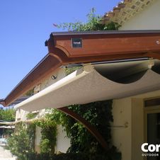 Terrassenüberdachung Pergotenda® von WIEMER Sicht- und Sonnenschutz aus Zeitz
