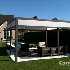 Terrassenüberdachung Pergotenda® von WIEMER Sicht- und Sonnenschutz aus Zeitz
