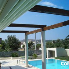 Terrassenüberdachung Pergotenda® von WIEMER Sicht- und Sonnenschutz aus Zeitz