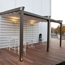 Terrassenüberdachung Pergotenda® von WIEMER Sicht- und Sonnenschutz aus Zeitz