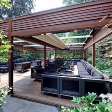 Terrassenüberdachung Pergotenda® von WIEMER Sicht- und Sonnenschutz aus Zeitz